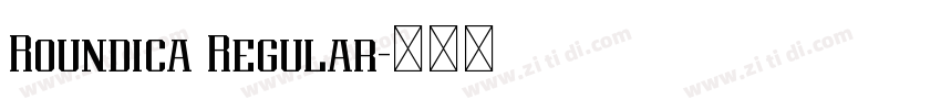 Roundica Regular字体转换 Roundica Regular字体转换